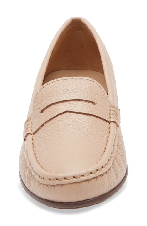 Marc Joseph New York Lexington Penny Loafer In Nude Grainy