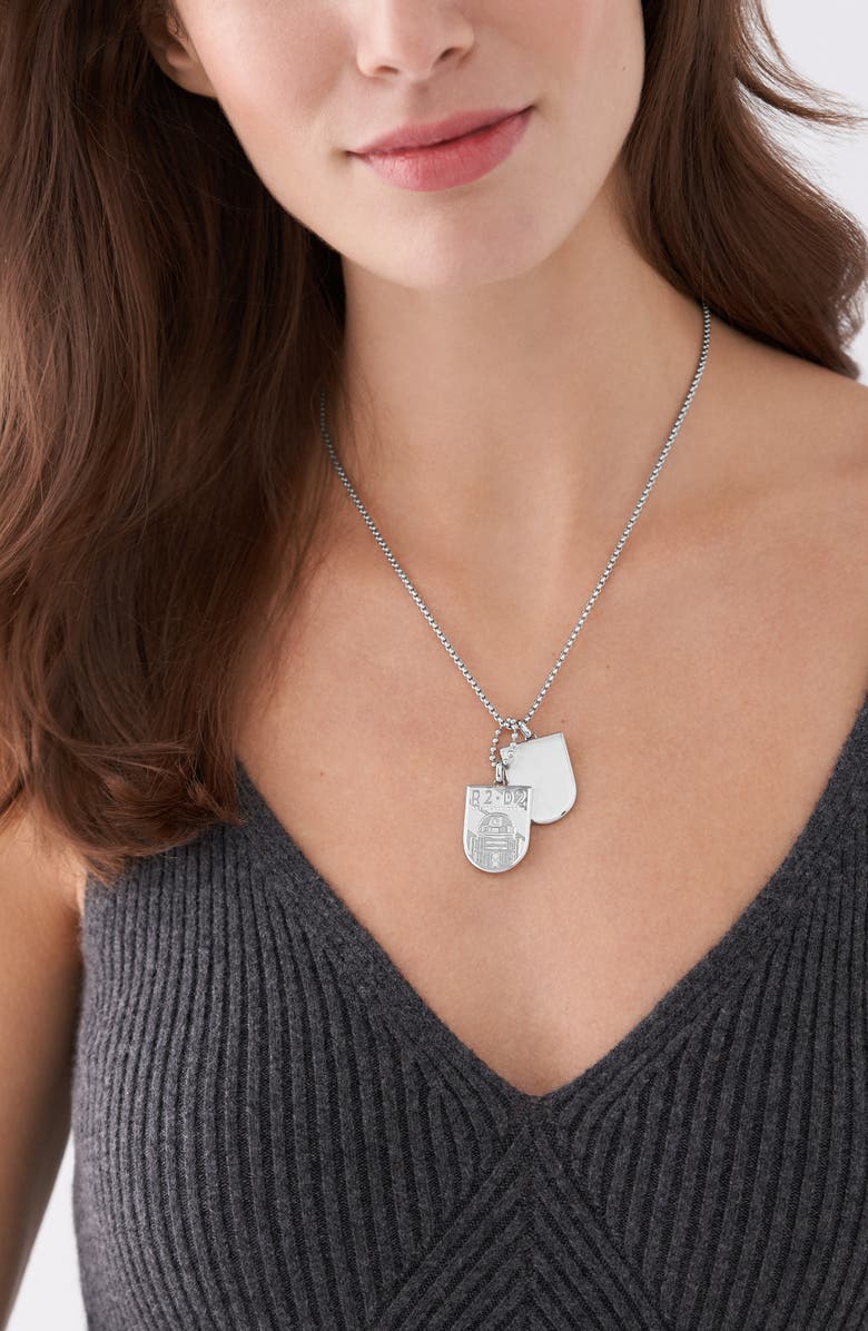 Fossil x Star Wars<sup>™</sup> Special Edition R2-D2 Pendant Necklace, Alternate, color,