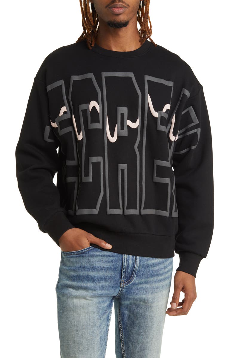 ICECREAM Pow Graphic Crewneck Sweatshirt, Main, color,