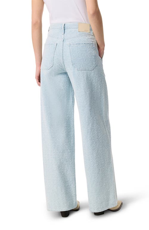 RAG & BONE RAG & BONE SOFIE TEXTURED HIGH WAIST WIDE LEG TROUSER JEANS