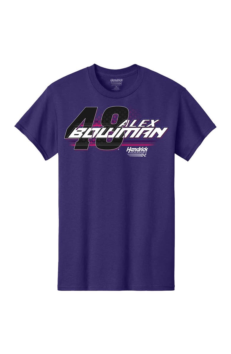 HENDRICK MOTORSPORTS TEAM COLLECTION Men's Hendrick Motorsports Team Collection Purple Alex Bowman Car T-Shirt, Alternate, color, Purple