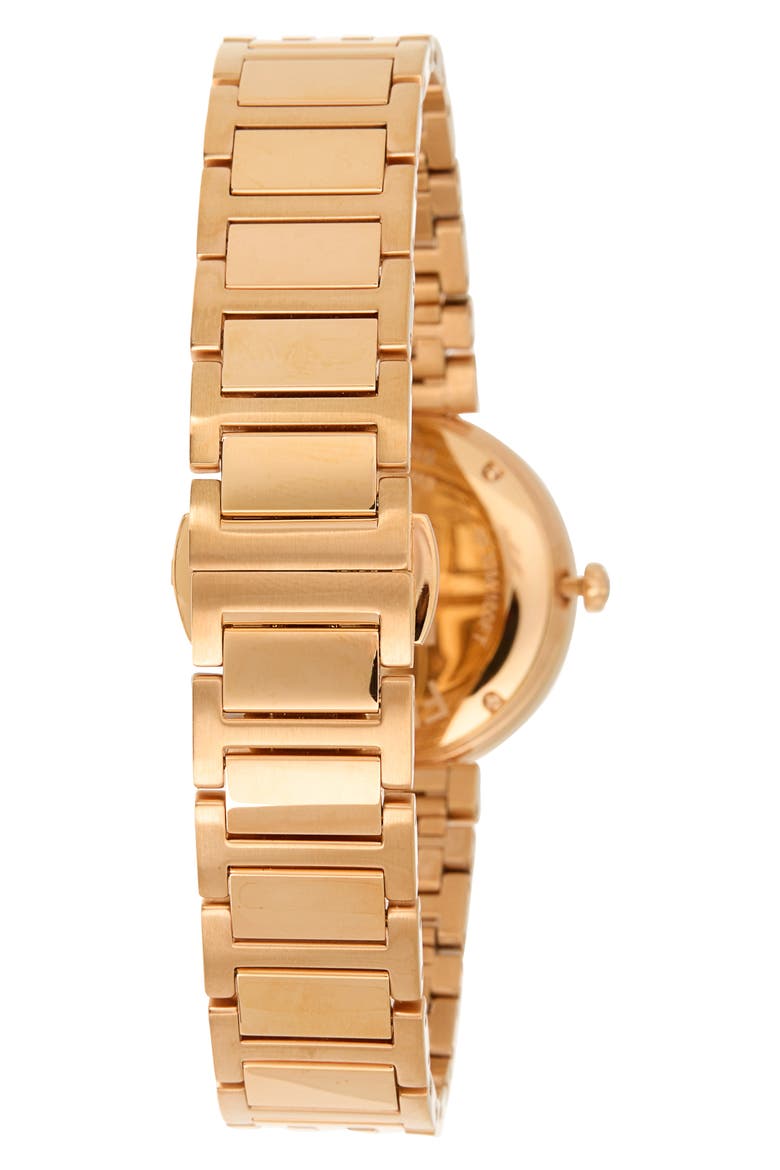 Forever Diamond Mother-of-Pearl Bracelet Strap Watch, 29mm, Alternate, color, ROSEGOLD