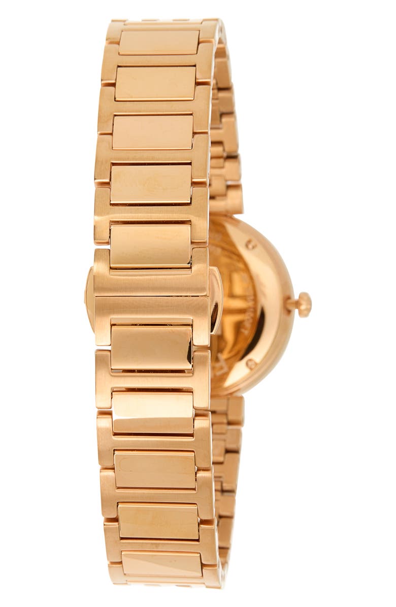 Fendi Forever Diamond Mother-of-Pearl Bracelet Strap Watch, 29mm, Alternate, color, Rosegold