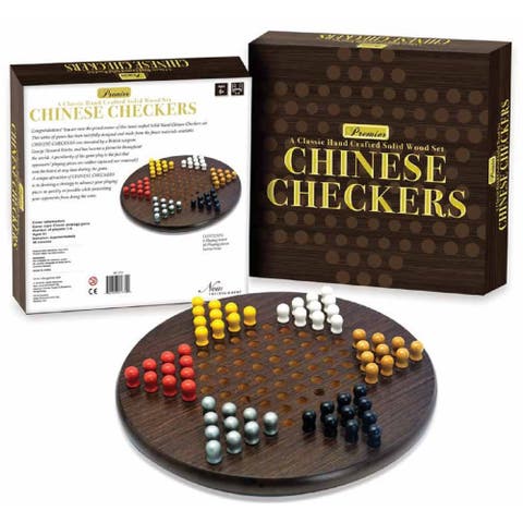 Chinese Checkers Wood Board Game, Ages 6+