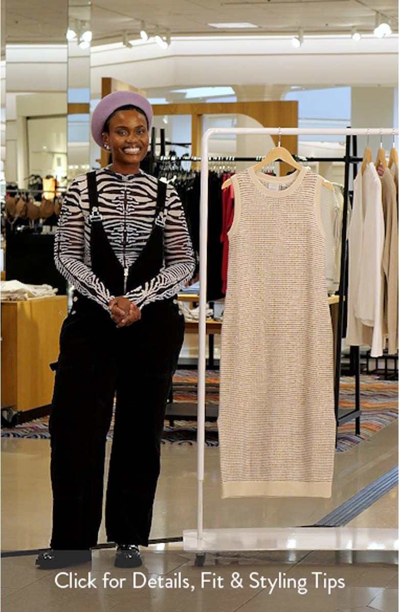 Sadia Sleeveless Cotton Midi Sweater Dress, sales video thumbnail