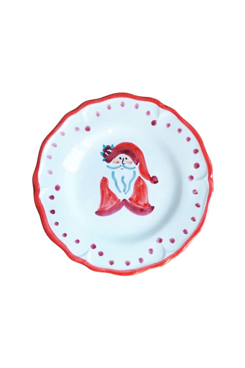 Babbo Natale (Santa Claus) - Salad (Dessert) Plate, Main, color, Red