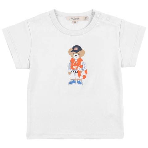 Bear Print Short Sleeve Top (Toddler, Little Kid & Big Kid)