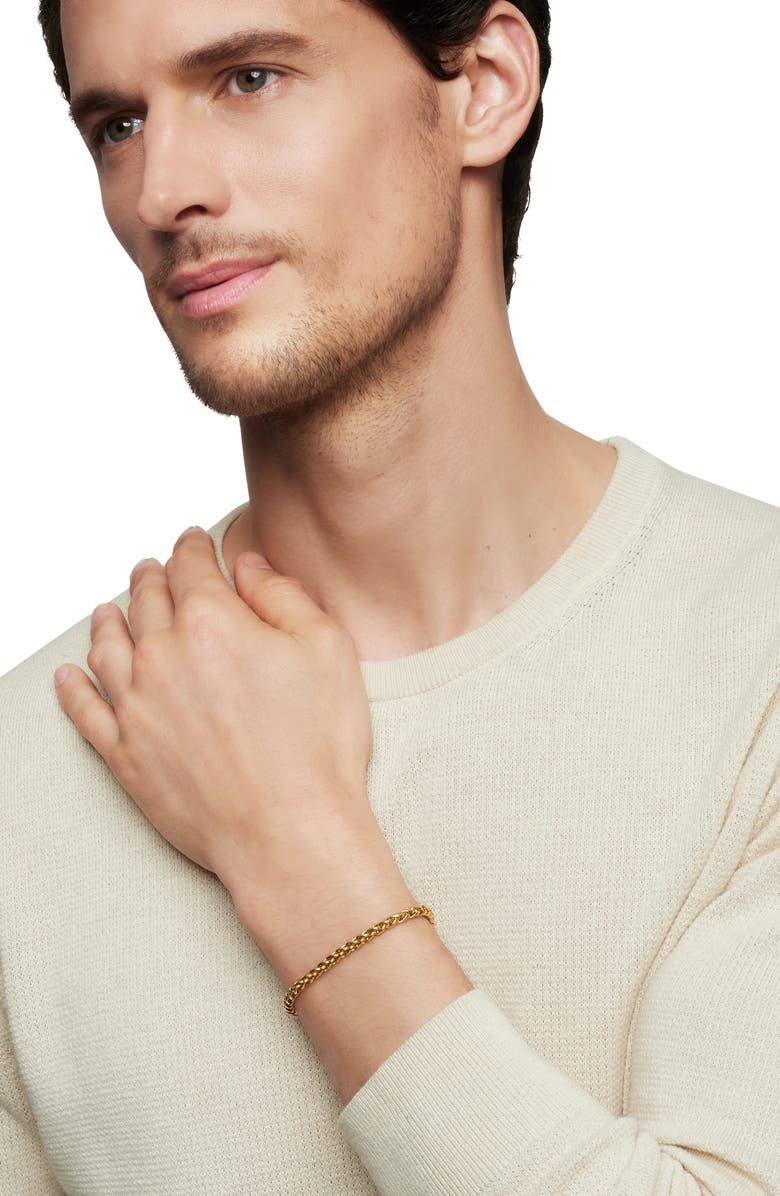 David Yurman Wheat Chain Bracelet in 18K Yellow Gold, 4mm, Alternate, color, Gold