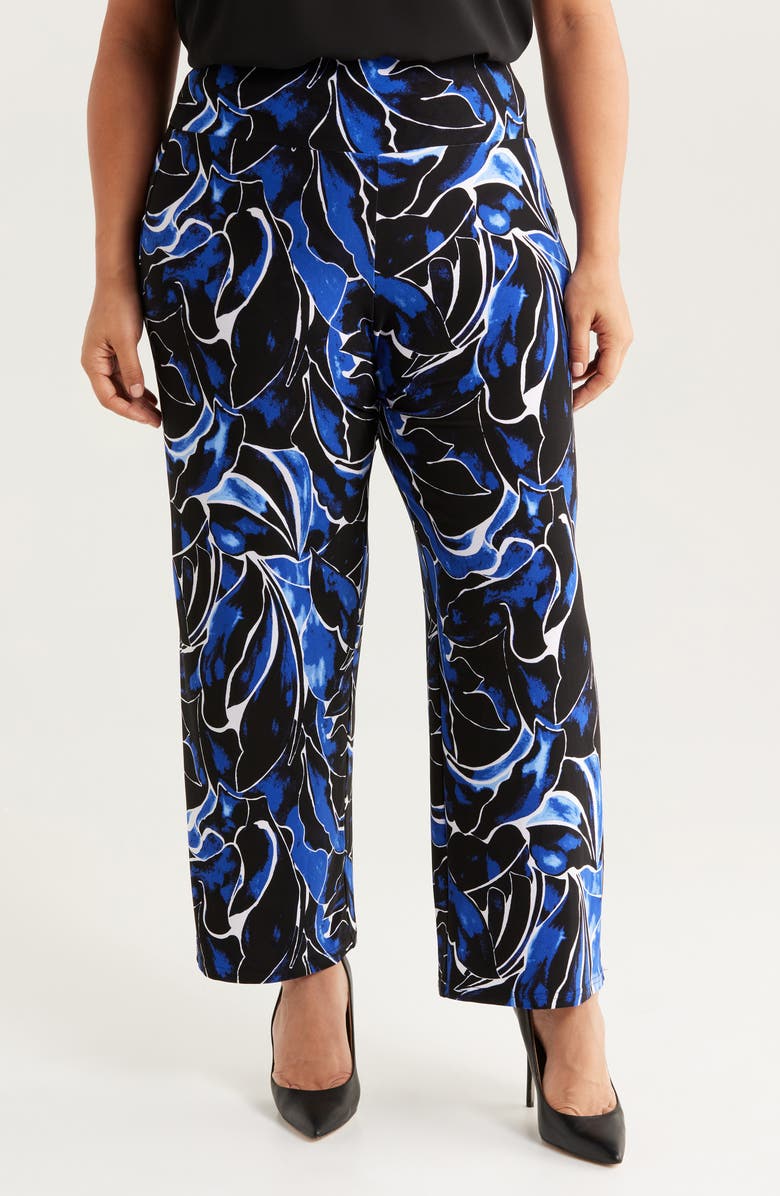 Anne Klein High Waist Pull-On Wide Leg Trousers, Main, color,