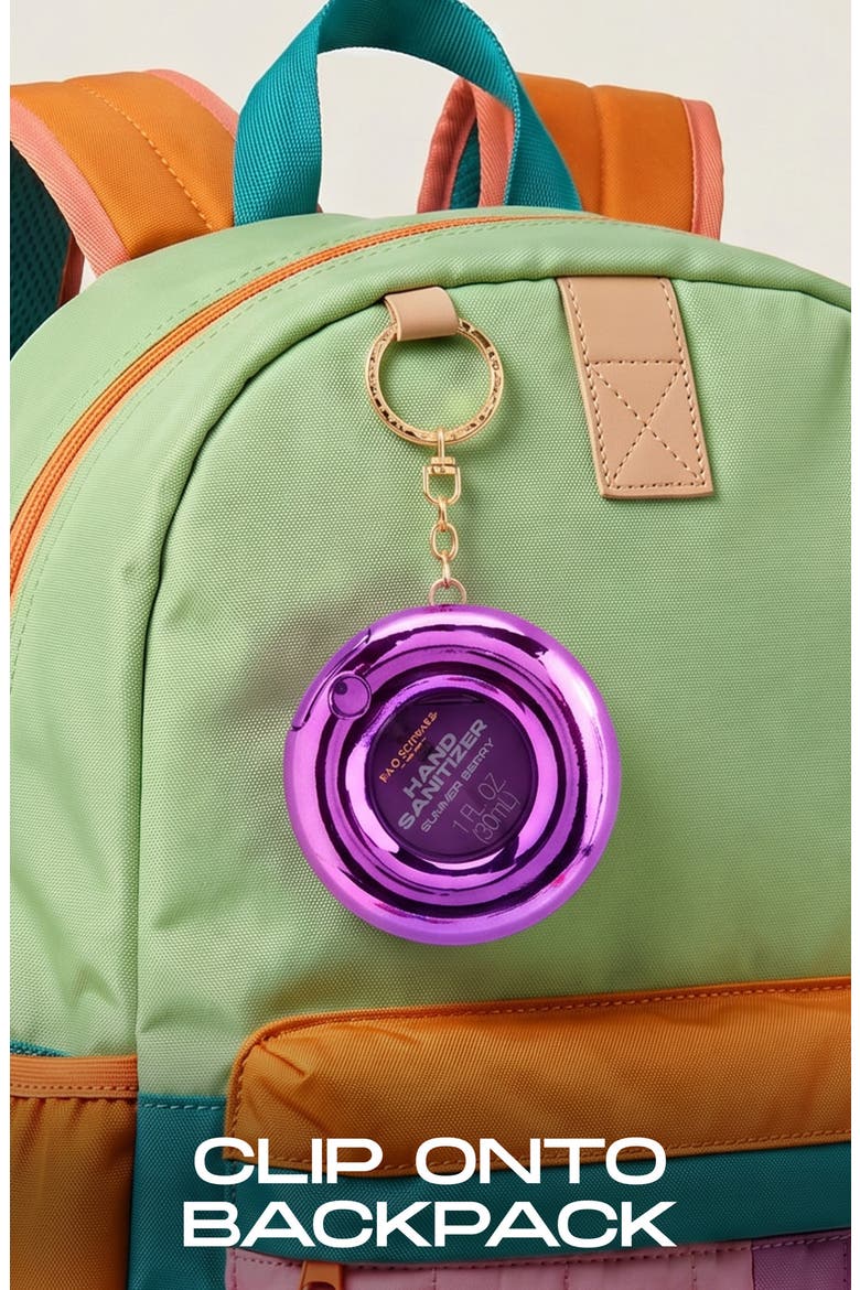 Kids' Summer Berry Hand Sanitizer Keychain, Alternate, color, PURPLE