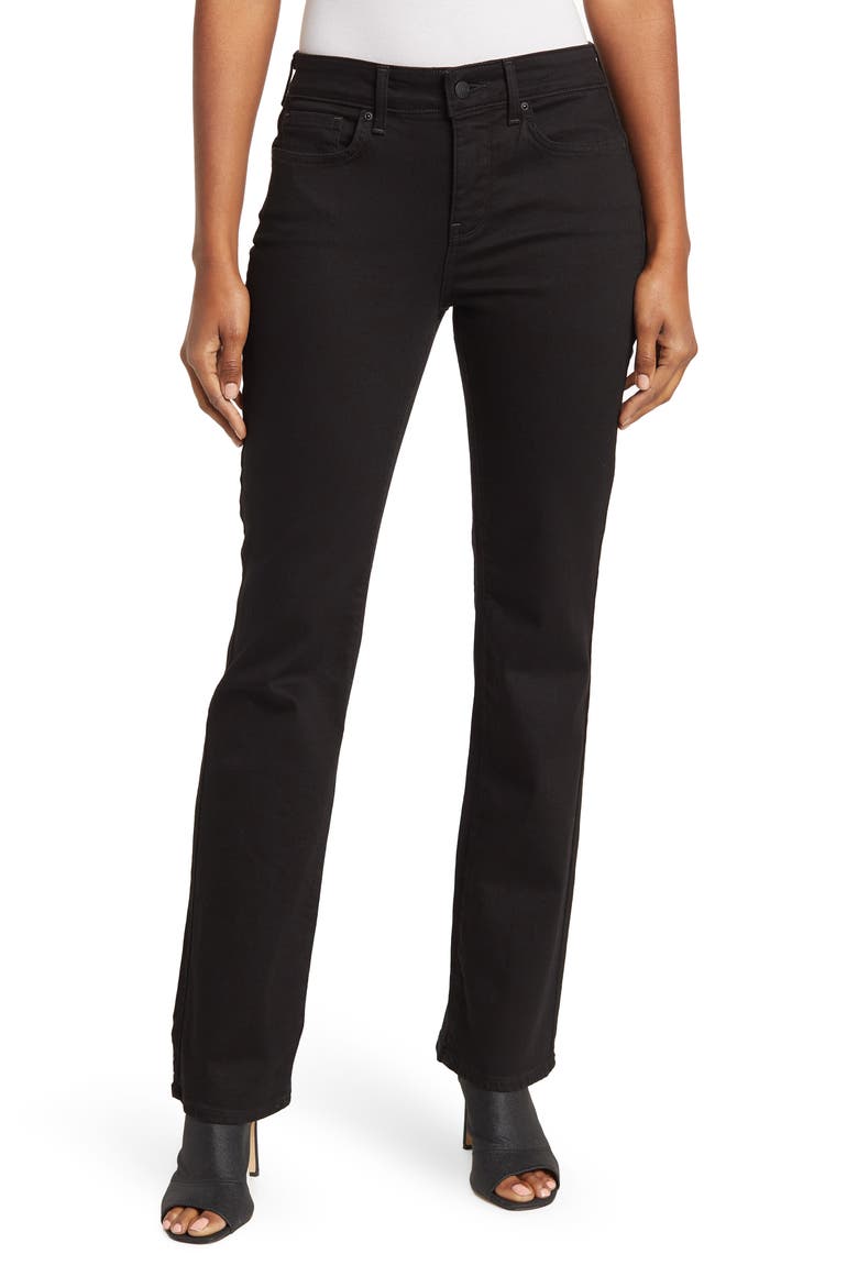 Marilyn Straight Jeans, Main, color, BLACK
