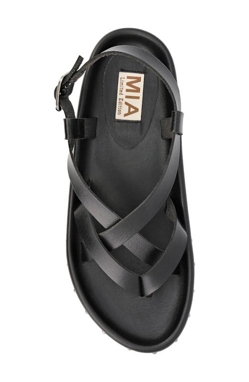 Mia Zurie Slingback Sandal In Black