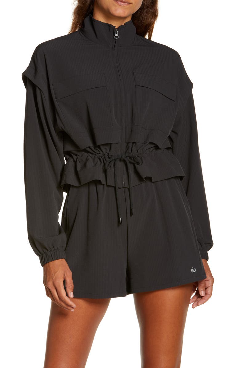 Alo Ready Set Stretch Seersucker Jacket, Alternate, color,