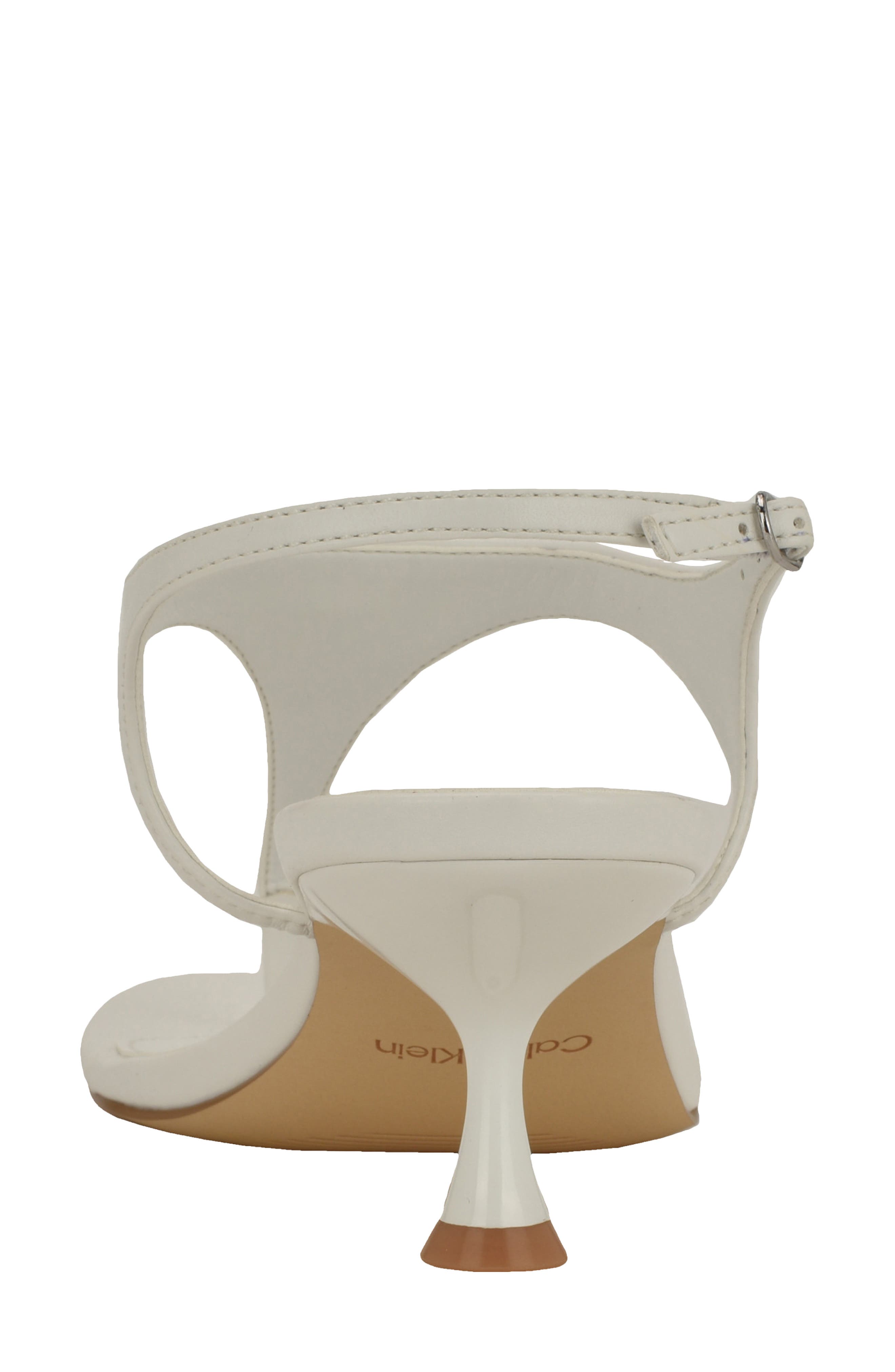 Calvin Klein Portia Ankle Strap Sandal, Alternate, color, White