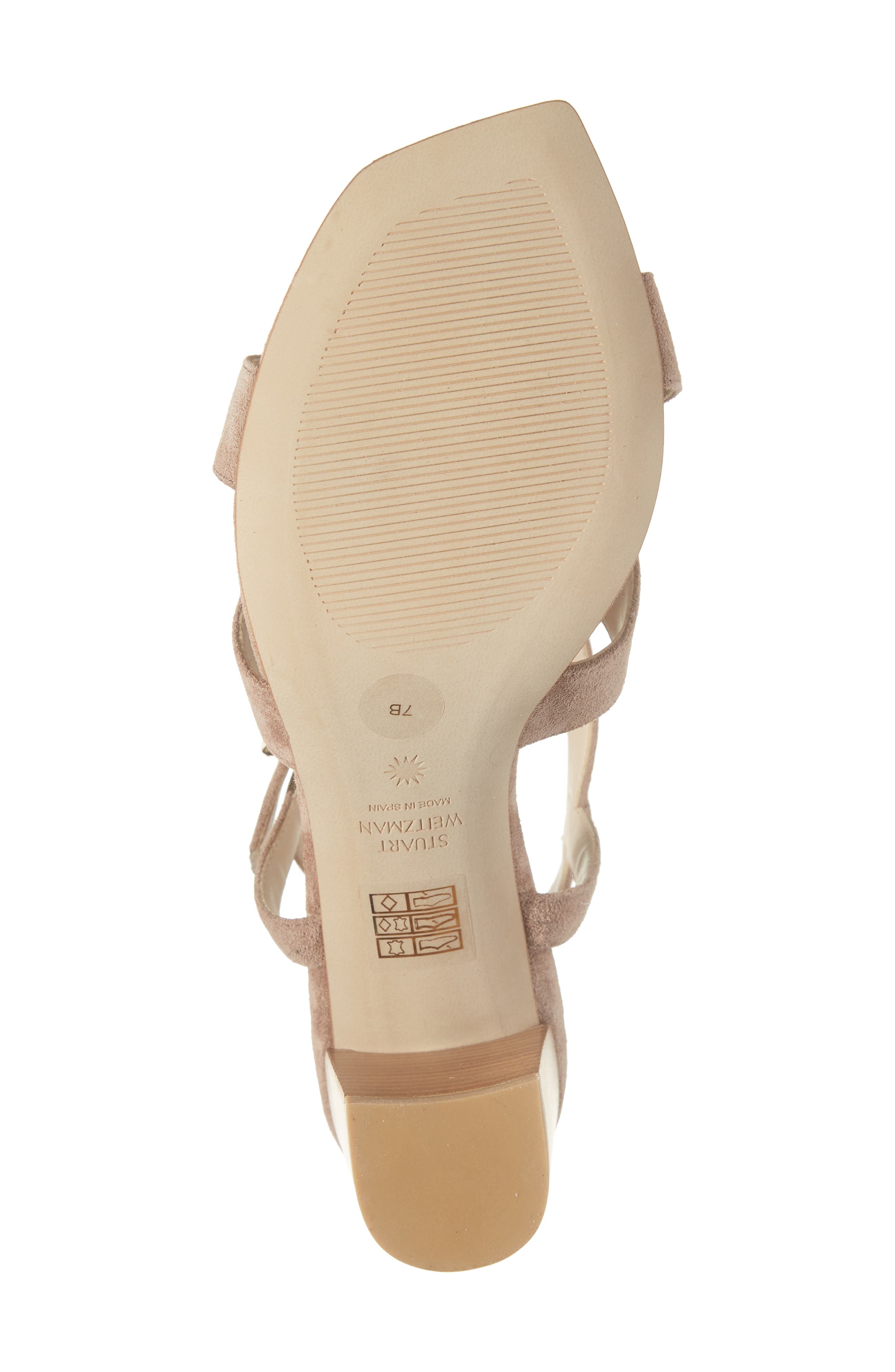 Stuart Weitzman Analeigh 75 Sandal, Alternate, color, Cappucino