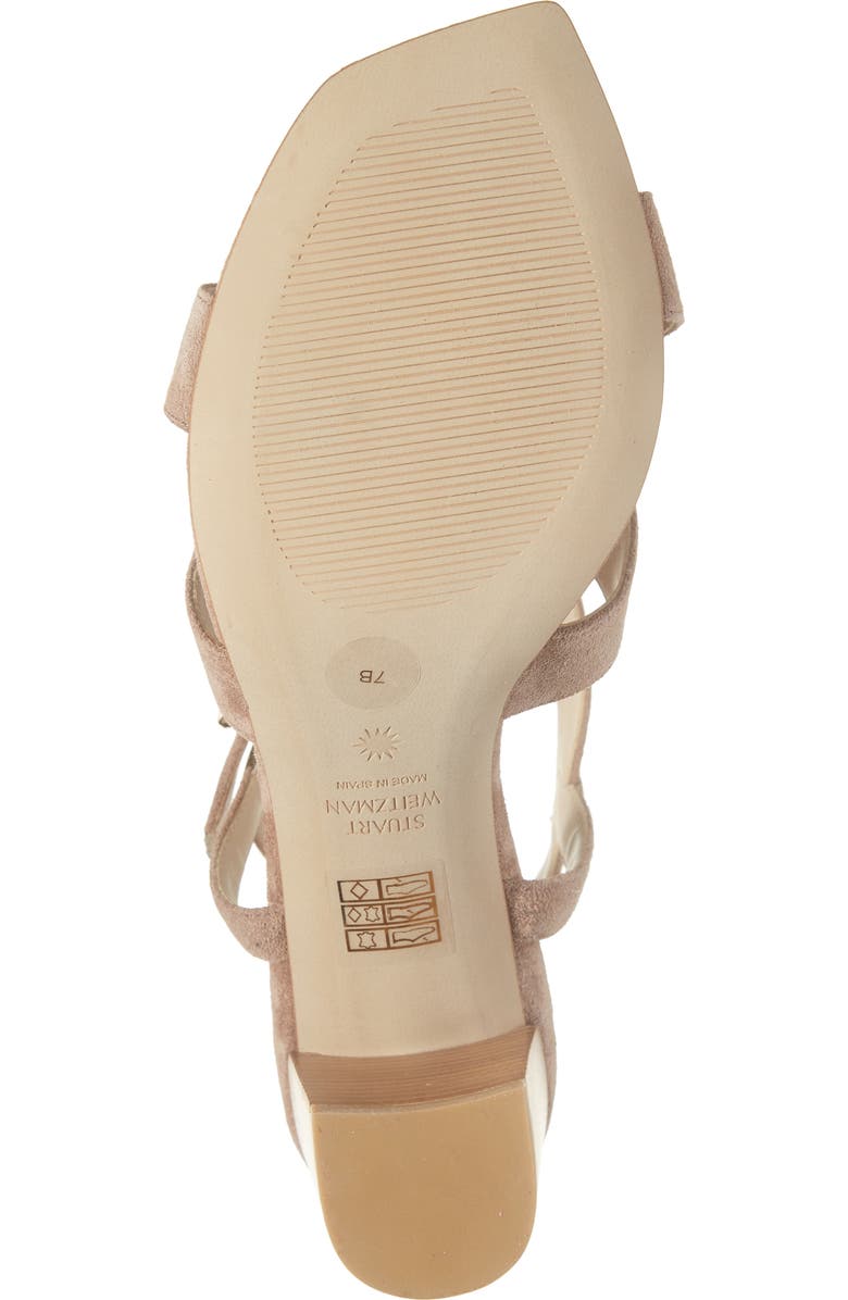Stuart Weitzman Analeigh 75 Sandal, Alternate, color, Cappucino