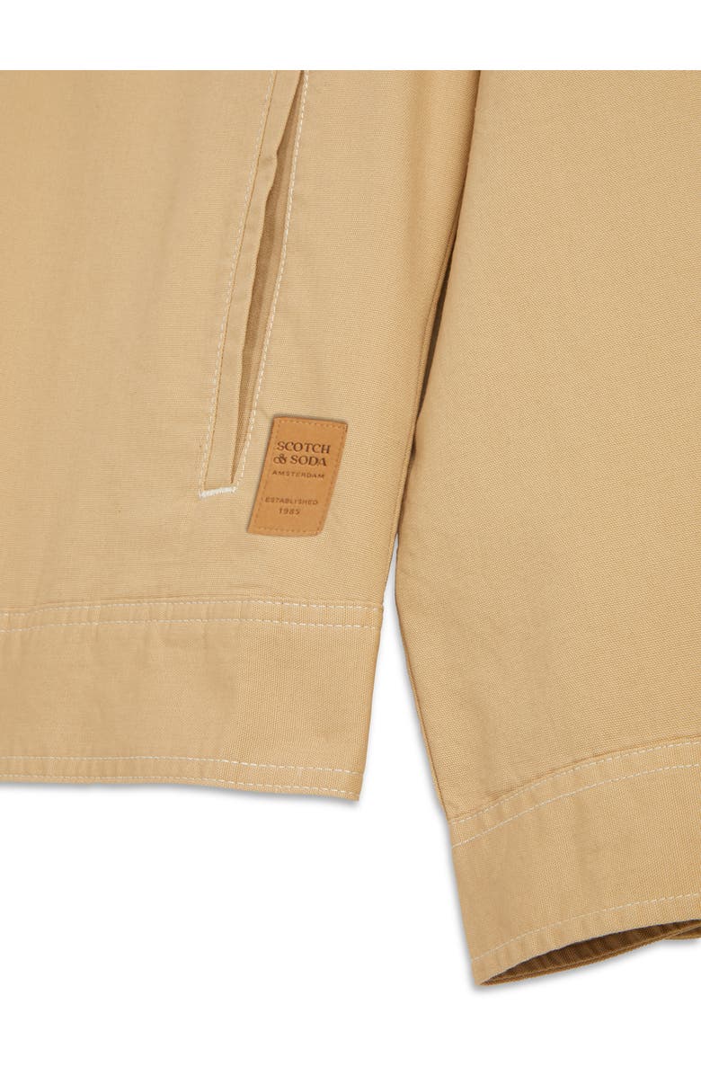 Scotch & Soda Canvas Trucker Jacket, Alternate, color, Travertine