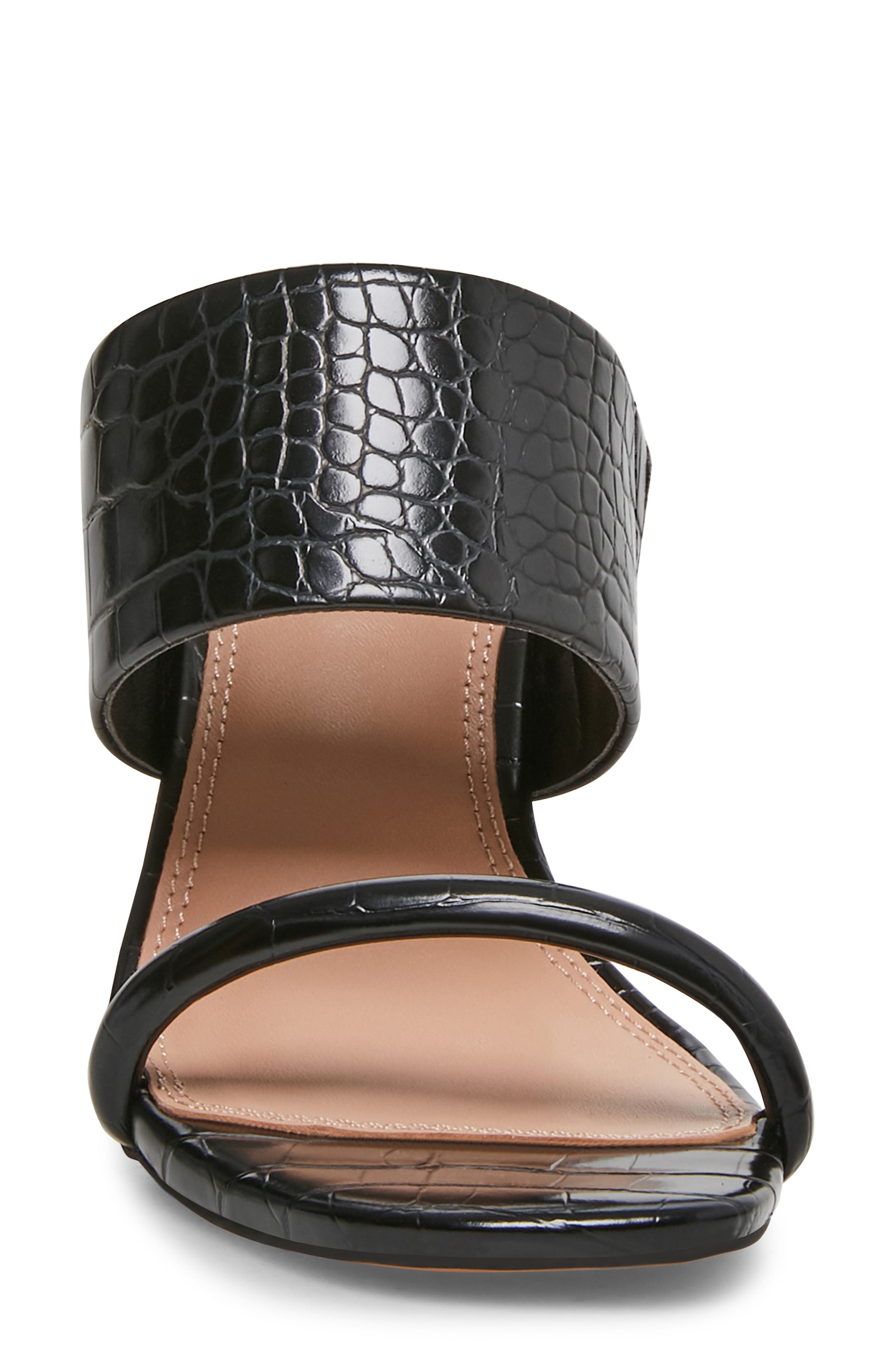 Steven New York Jive Croc Embossed Slip On Sandal, Alternate, color, 