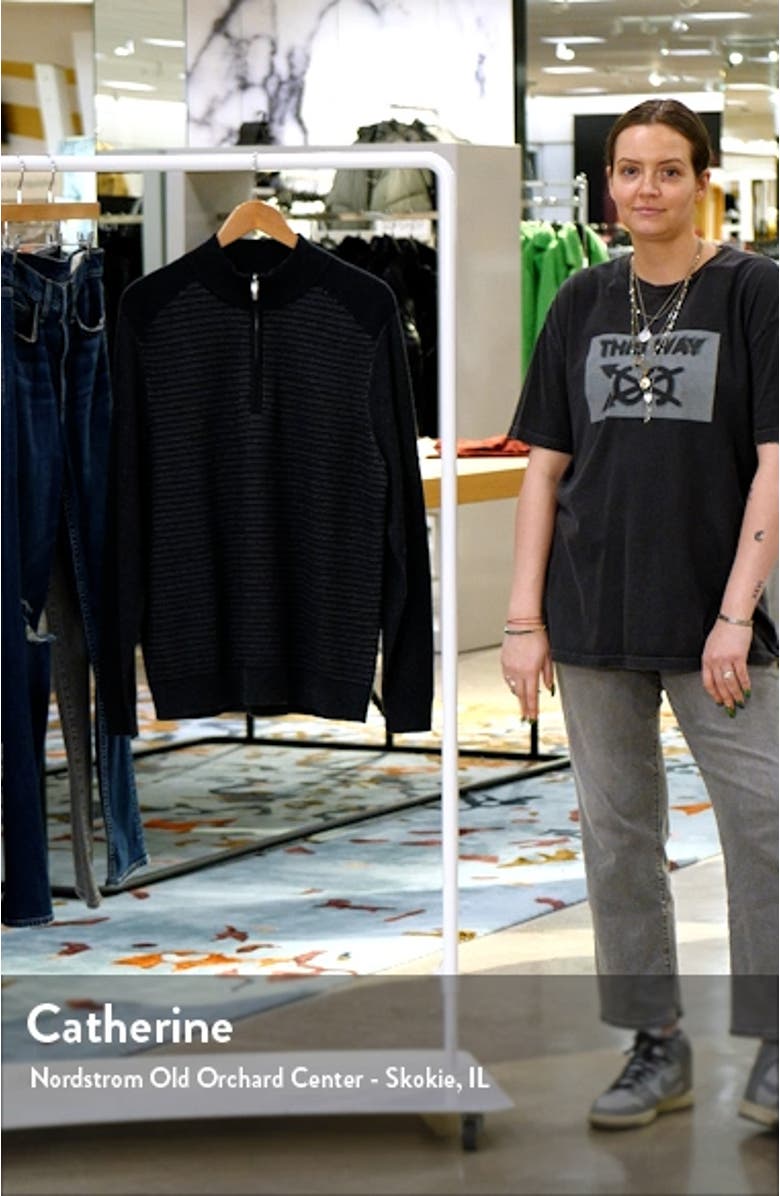 Seaport Stripe Half Zip Pullover, sales video thumbnail