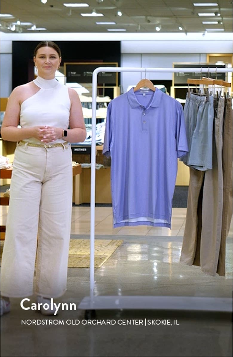 Hamby Micropattern Performance Golf Polo, sales video thumbnail