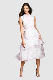 Coast Floral Tiered Midi Dress