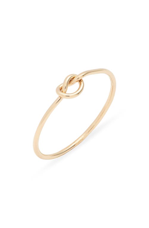 Nashelle Knot Ring In Gold Fill