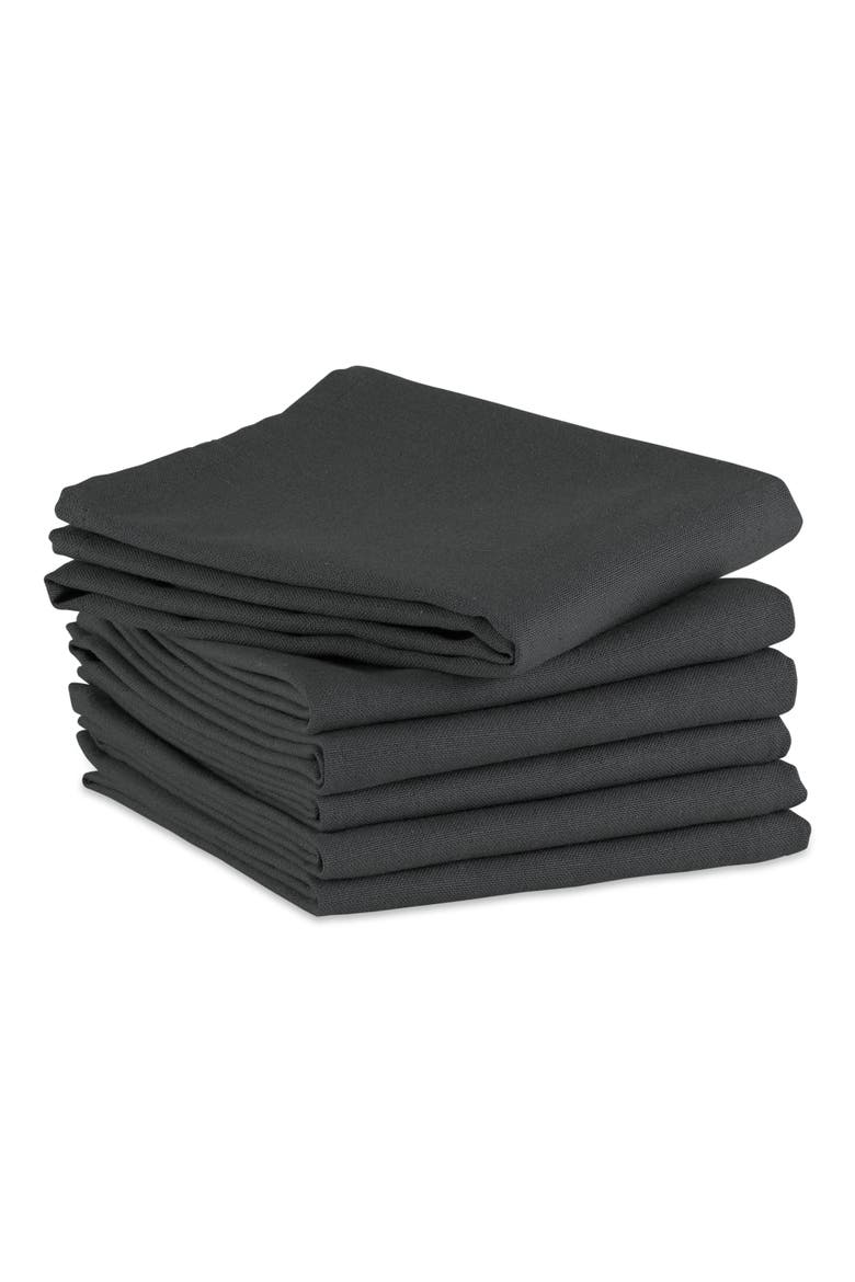 Flat Woven Everyday Dishtowels Set/6, Alternate, color, Mineral Gray