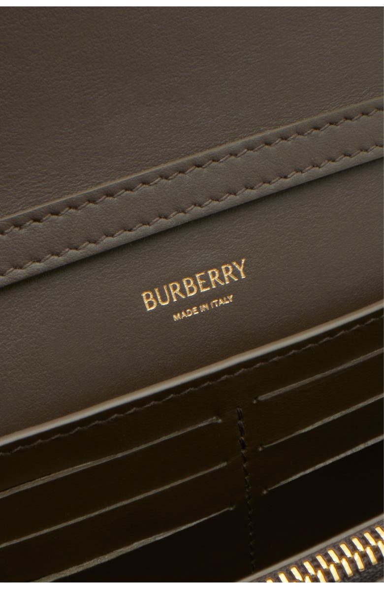 Burberry Check Chain Strap Wallet, Alternate, color,