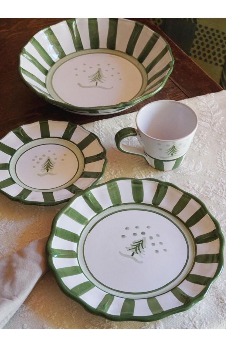 LA GABBIANELLA Allegro, Green - Serving Bowl, Alternate, color, Green