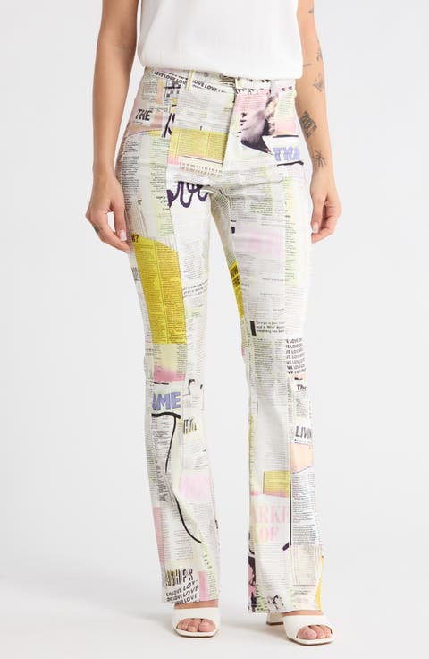 Belted Stretch Cotton Pants