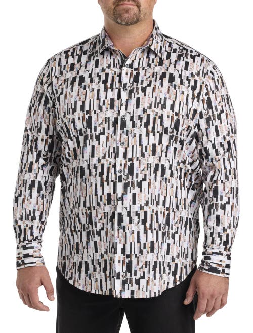 Robert Graham Dxl Big & Tall Pollard Sport Shirt In Multi