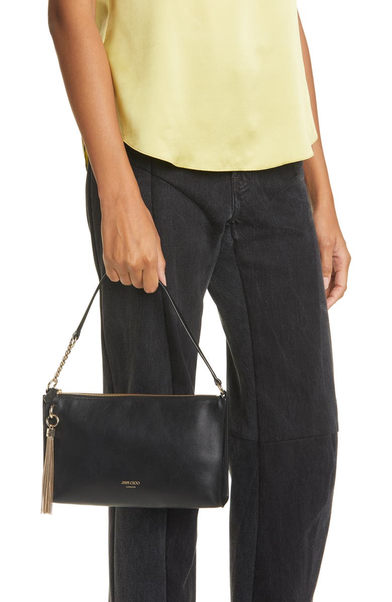 Jimmy Choo Mini Callie Leather Hobo, Alternate, color,