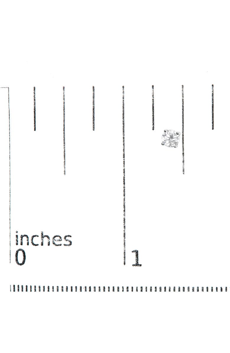 Haus of Brilliance Silver Silver 3/8 Ct Round Lab Grown Diamond Solitaire Stud Earrings, Alternate, color, White