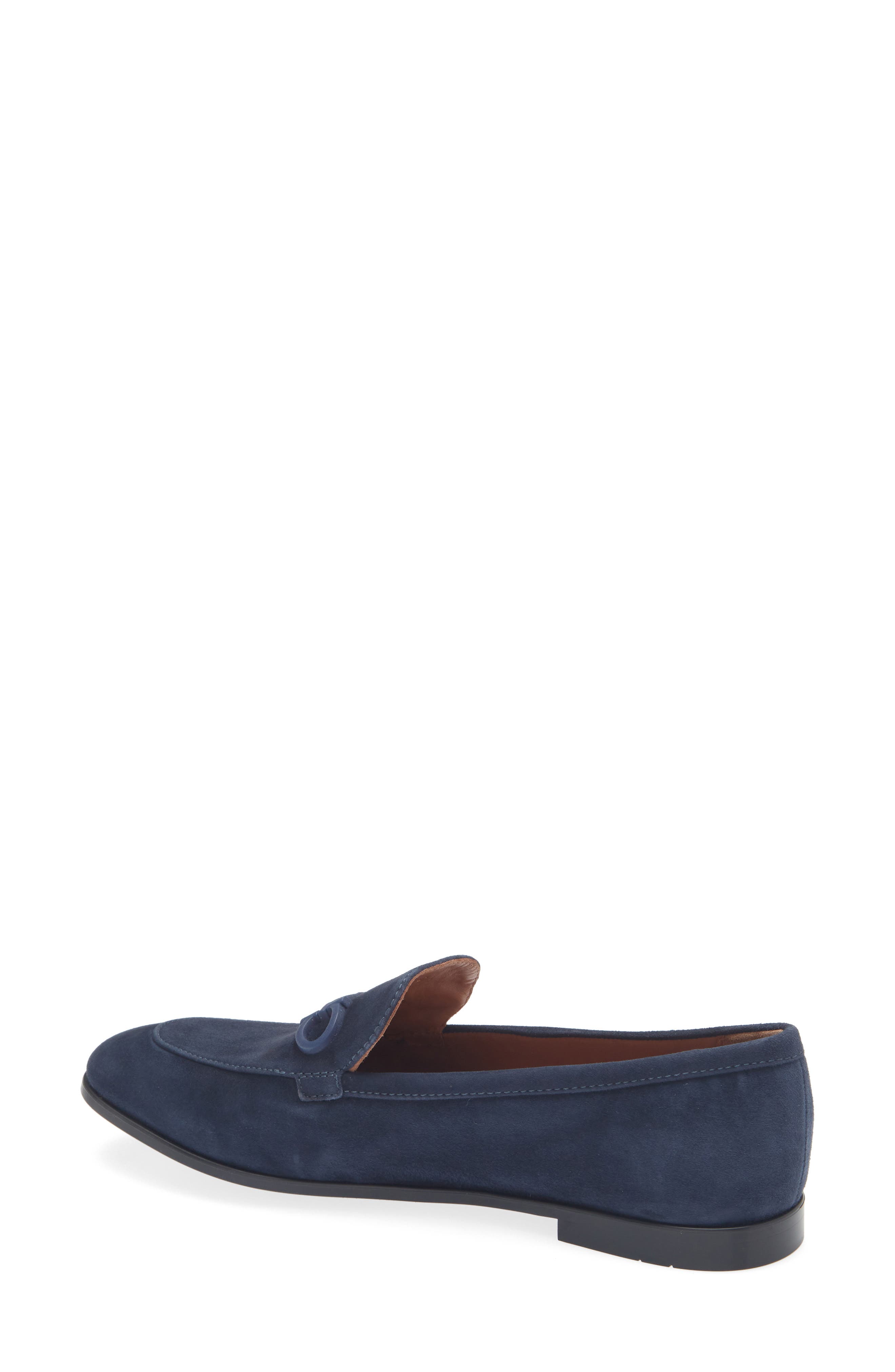 FERRAGAMO Soldy Gancio Loafer, Alternate, color, Navy Naturale Naturale