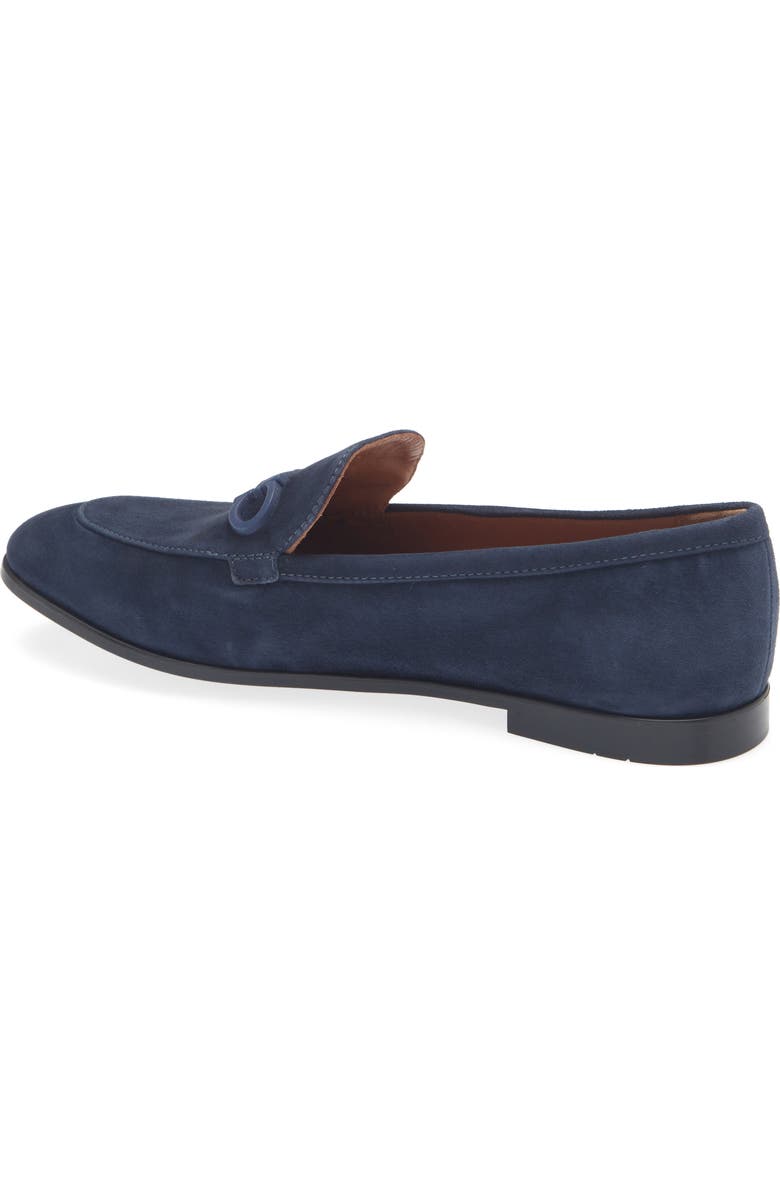 FERRAGAMO Soldy Gancio Loafer, Alternate, color, Navy Naturale Naturale
