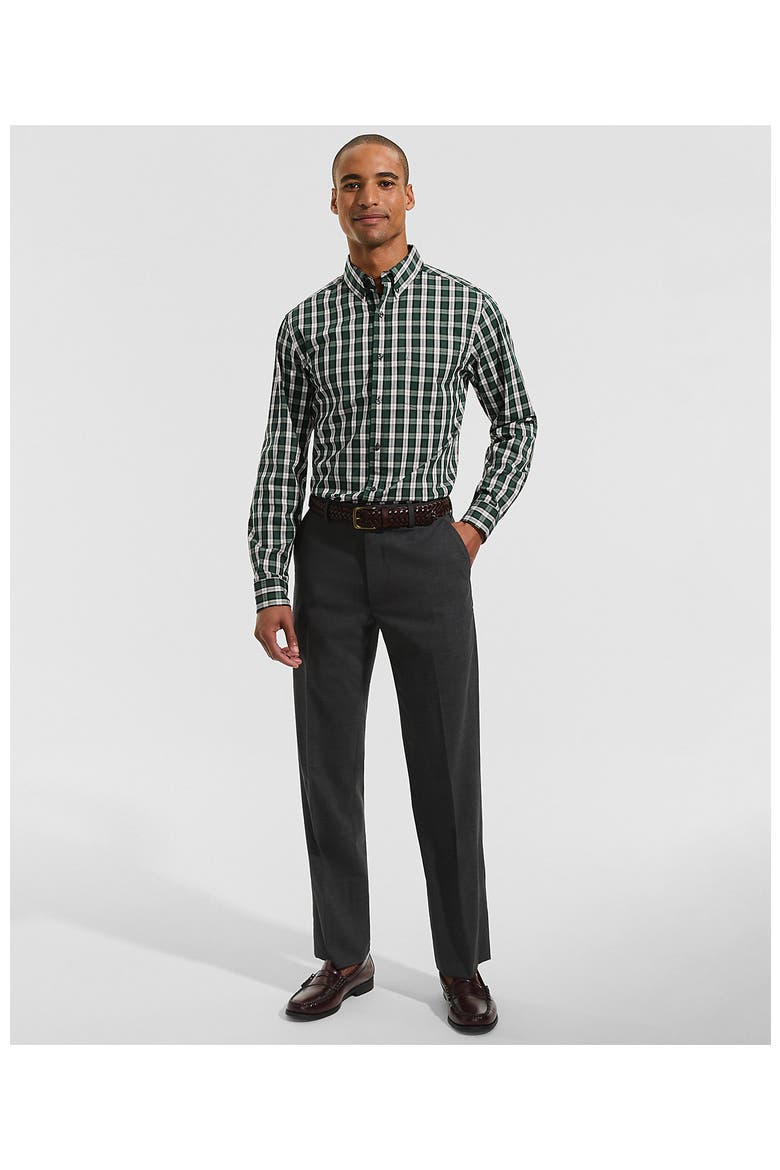 Traditional Fit Long Sleeve Travel Kit Shirt, Alternate, color, Pine Valley/Black Plaid