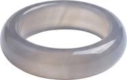 seree Mist Grey Purple Agate Ring