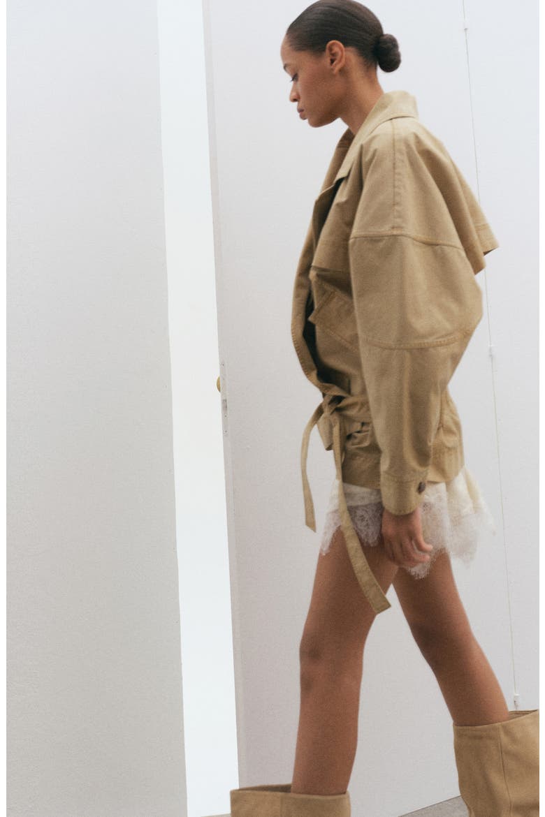 Satin Lace Shorts, Alternate, color, ECRU