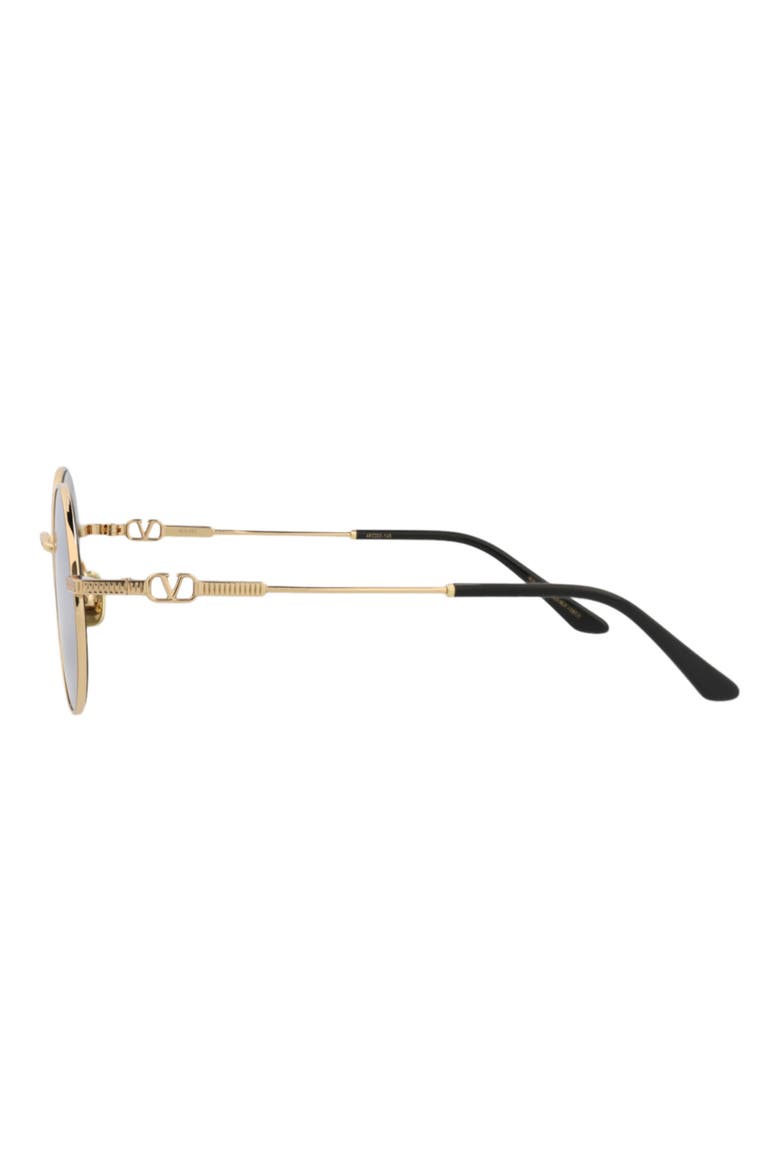 48mm Round Sunglasses, Alternate, color, GOLD GOLD SILVER
