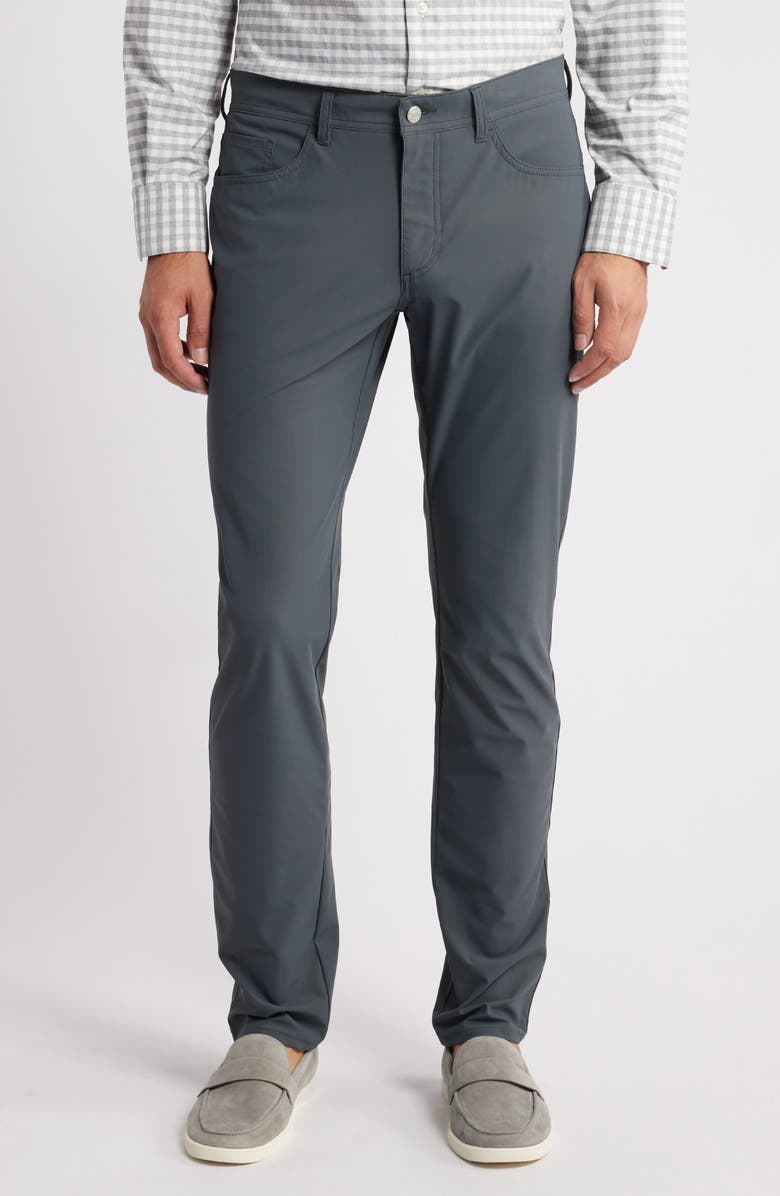 Scott Barber Warp Knit Stretch Nylon 5-Pocket Pants, Main, color, 