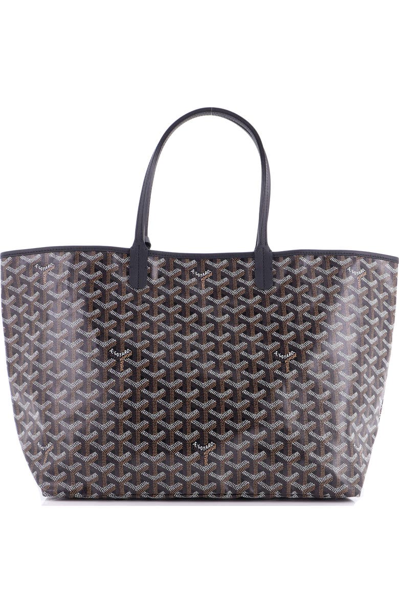 Pre-Owned Goyard Saint Louis Tote Coated Canvas PM, Main, color, Black