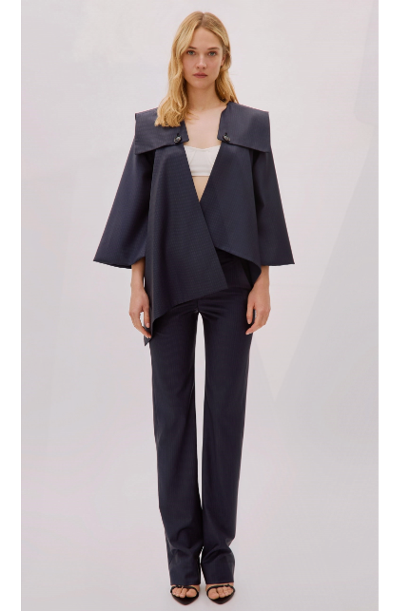 Labeca London Wool Double Breasted Jacket, Alternate, color, Navy