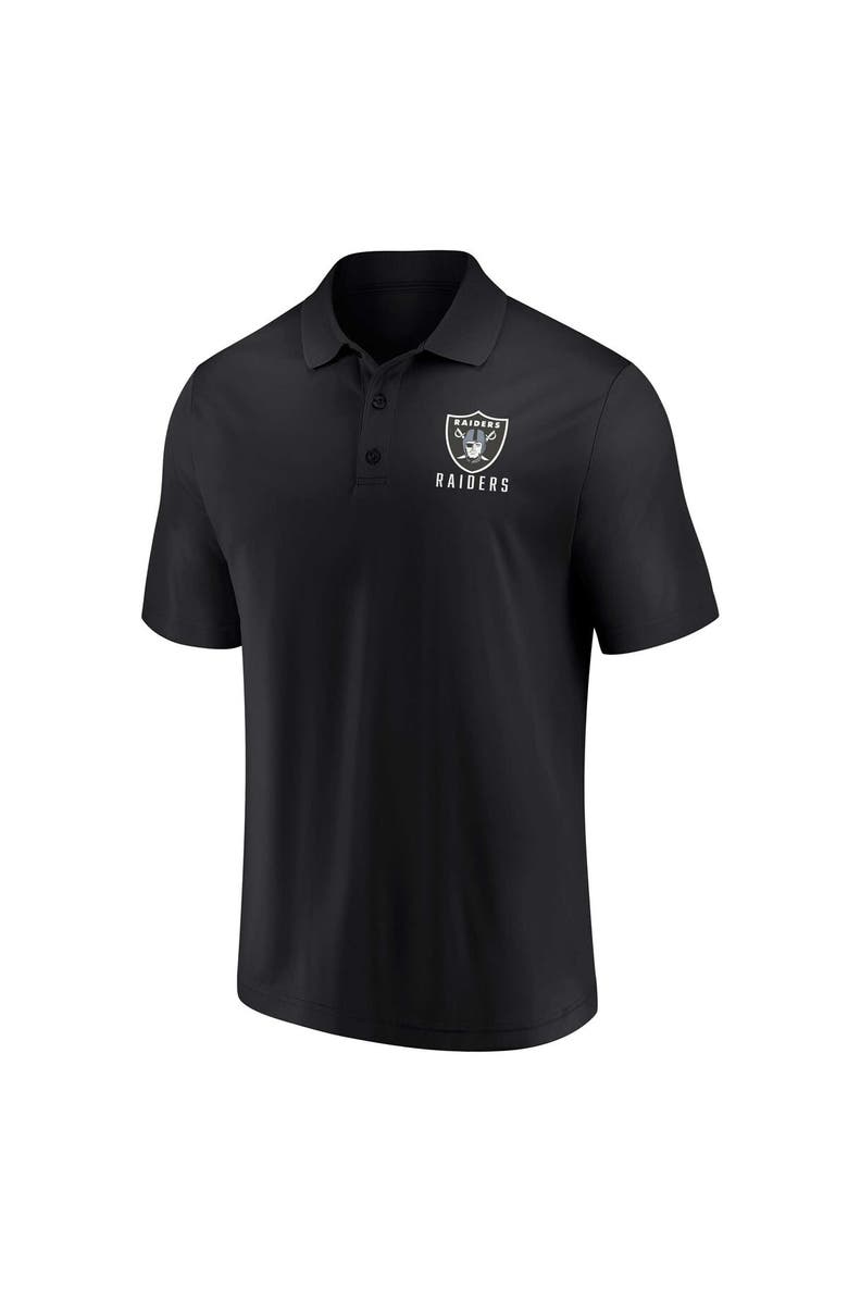 FANATICS Men's Fanatics Branded White/Black Las Vegas Raiders Lockup Two-Pack Polo Set, Alternate, color, White