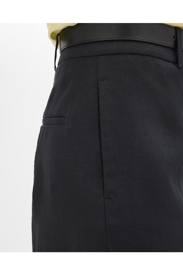 Linen Bermuda Pant, Alternate, color, Black