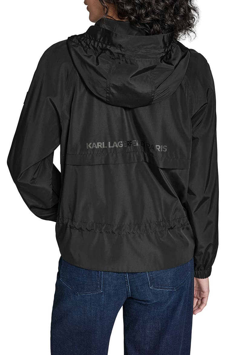 Hooded Windbreaker, Alternate, color, BLACK