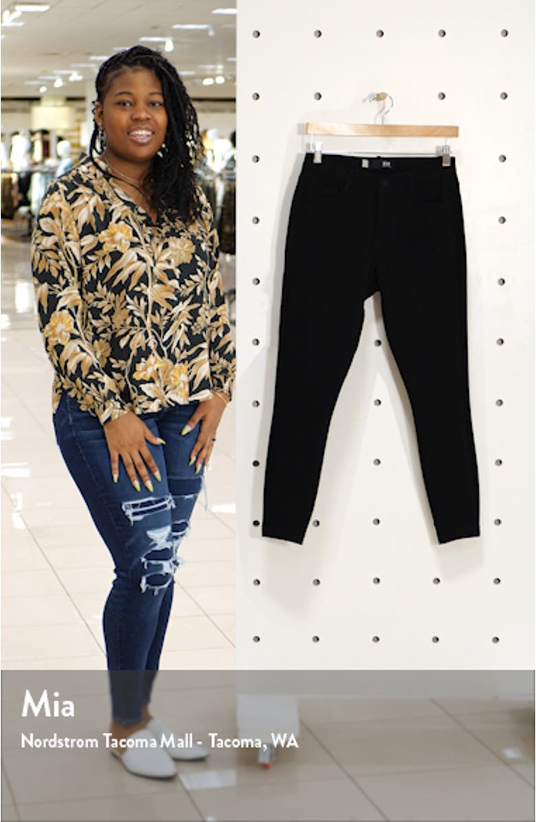 Donna High Waist Ponte Ankle Skinny Pants, sales video thumbnail
