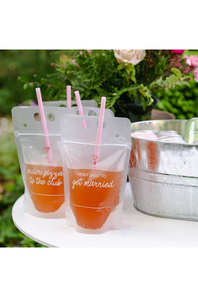 Camp Bachelorette Drink Pouch Set of 12, Alternate, color, Assorted Pre-Pack