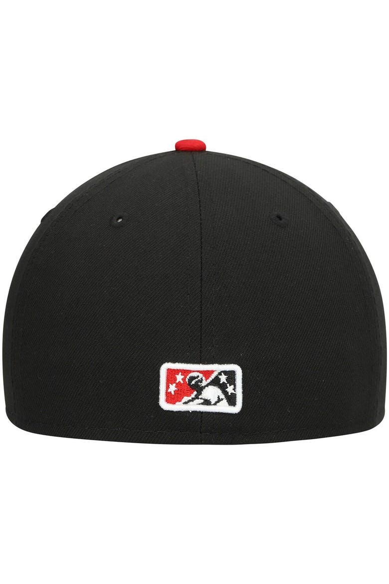 Men's New Era Black Fresno Grizzlies Alternate Authentic Collection 59FIFTY Fitted Hat, Alternate, color, Black