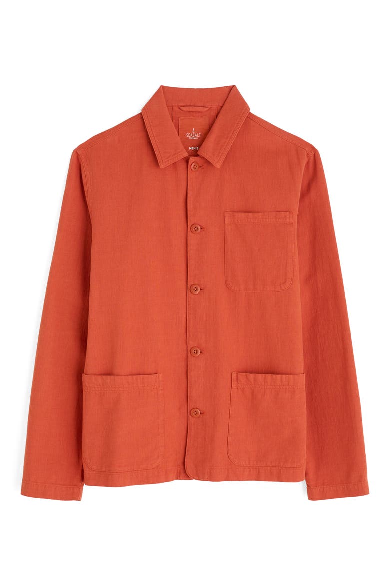Well Wright Organic Cotton & Linen Shirt Jacket, Main, color, JASPER