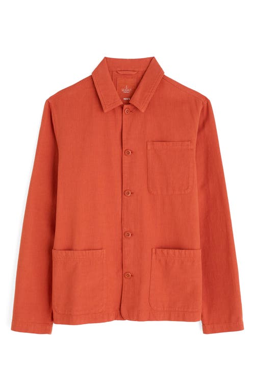 Seasalt Cornwall Men's Well Wright Jacket In Orange